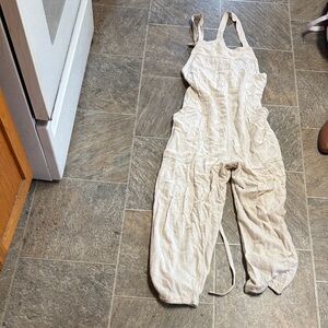 Madewell Linen Jumpsuit in Cream